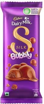 Cadbury Dairy Milk Silk Bubbly Chocolotate Bar 50g