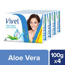 Vivel Aloe Vera 100g Soap (Buy 3 Get 1 free)