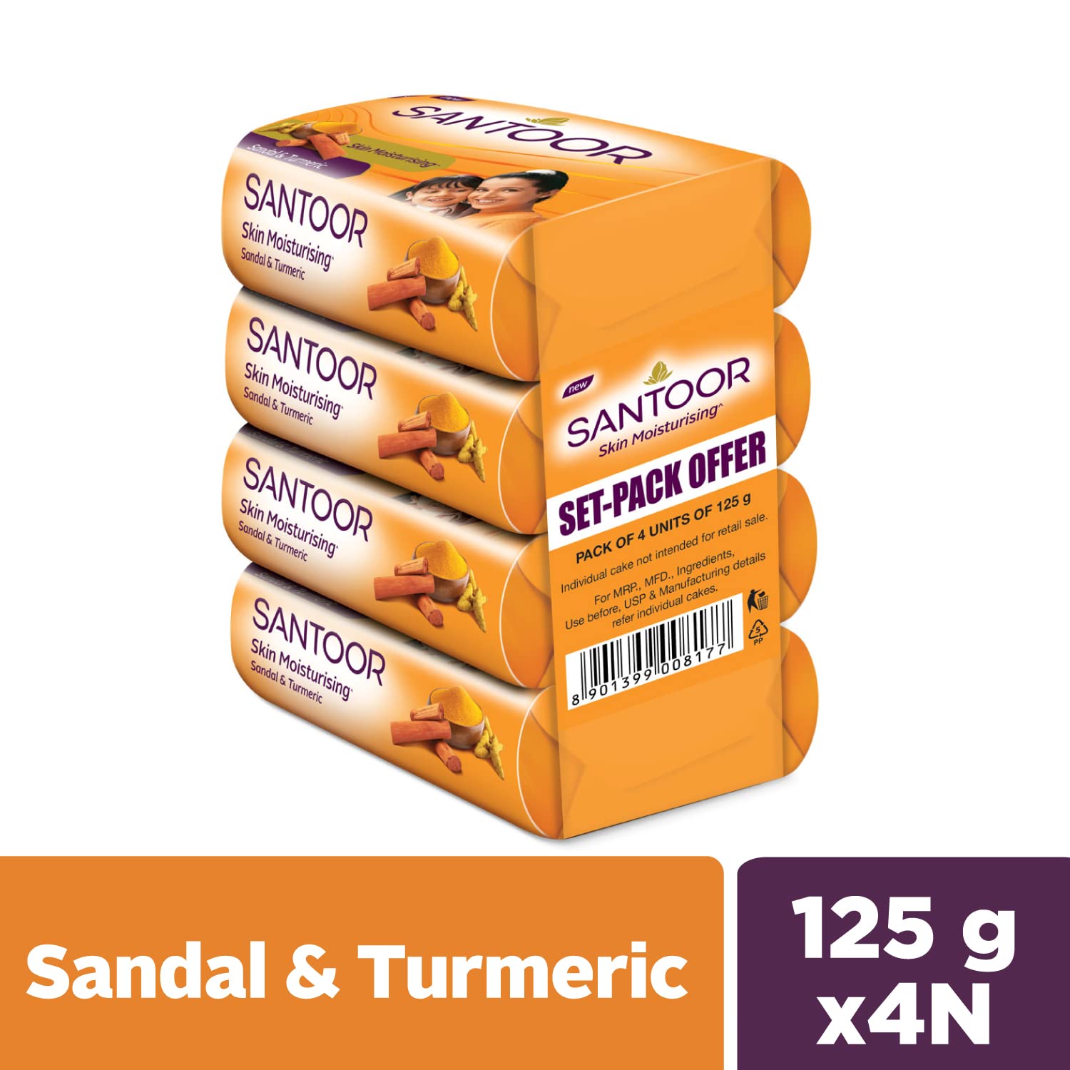 Santoor 4*125g set