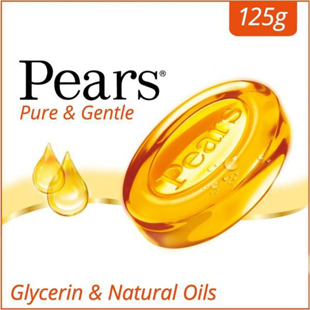 Pears Pure and Gentle Soap 125gm (Value pack of 3)
